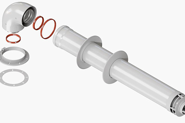 Комплект коаксиальный 60/100 L=750мм VARMA универсальный антилед (A-001 + А-002)