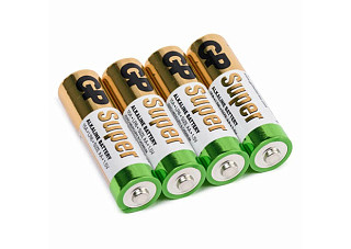 Элемент питания 06 GP Super LR6 AA Shrink 4 Alkaline 1.5V (4/96/192/384) (487)(175)