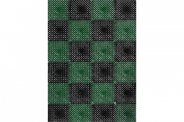 Коврик SUNSTEP™ травка, черно-зеленый (56х84см) (71-017)