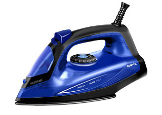 Утюг Centek CT-2360 BLUE 1800Вт, антипригар подошва, 200мл, паровой удар, самоочистка