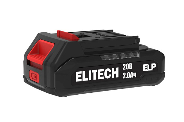 Дрель-шуруповерт ударный ELITECH ДА 20УБЛ2 20В, б/щет, 2х2,0Ач Li-ion (Е2201.047.01)