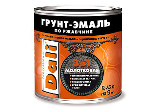 Грунт-эмаль по ржавчине DALI молотковая ШОКОЛАДНЫЙ (0,75л)