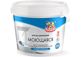 Краска ВД OLECOLOR моющаяся база С (4,5кг)
