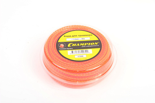 Леска CHAMPION витой квадрат 2,4мм х 40м (С7006)