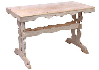 Стол из сосны фигурный (1,2х75х66см)