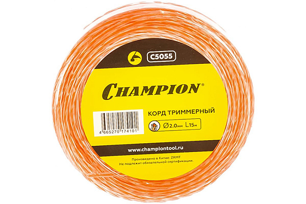 Леска CHAMPION Square Twist DUO витой квадрат 2,0мм х 15м (C5055)
