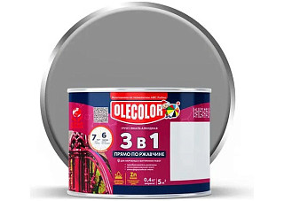 Грунт-эмаль по ржавчине OLECOLOR серый 7004 (4,0кг)