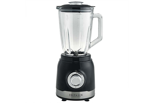 Блендер DELTA LUX DE-7301 черный, 1300 Вт, СТЕКЛЯННАЯ ЧАША 1,5 л (6)