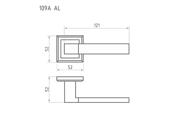 Ручка Нора-М AL 109К белый (081)