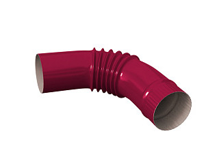Колено гнутое SOKROF RAL 3005 Красный (d=90мм)