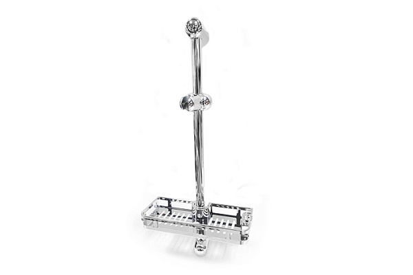 Стойка душевая SANTREK AQUA-1604 с полочкой и держателем для лейки (высота 600мм) 