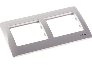 Рамка Profitec Corsa ST бел GLOSS 2СП гориз (PC-пласт) (910133)