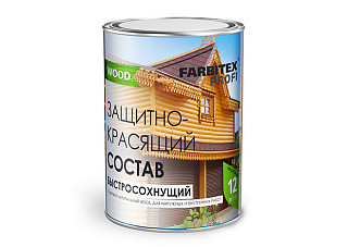 Состав защитно-красящий для древесины быстросохнущий FARBITEX ПРОФИ WOOD Калужница (0,75кг)