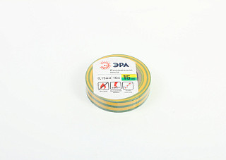 Изолента ПВХ ERA 15мм.х20м Желто-зеленая (799)