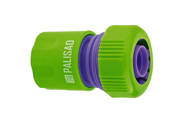 Соединитель PALISAD пластмассовый быстросъемный для шланга (3/4") (66160)