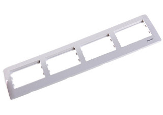 Рамка Profitec Corsa ST бел GLOSS 4СП гориз (PC-пласт) (910135)