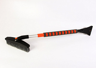 Щетка-сметка для снега со скребком STELS, телескопическая (55313)