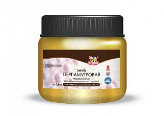 Эмаль акриловая перламутровая универсальная OLECOLOR золотой жемчуг (0,3кг)