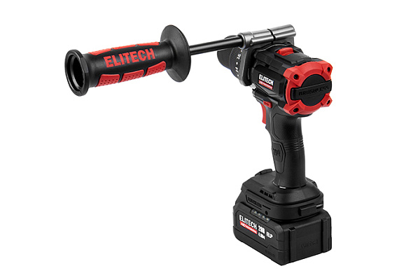 Дрель-шуруповерт ударная ELITECH HD CD 20BL2 20В, б/щет, 2х4,0Ач Li-ion (Е2201.042.02)