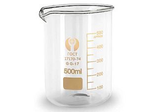 Мензурка 500 мл стекло
