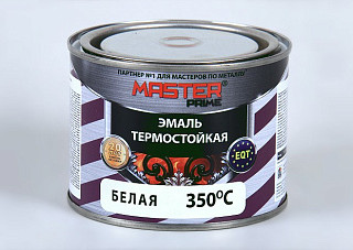 Эмаль термостойкая MASTER PRIME белый (0,4кг) 