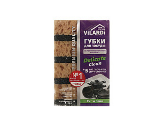 Губка для посуды VILARDI delicate clean 4шт 296