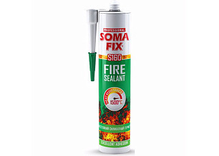 Герметик силикатный SOMA FIX (огнестойкий 1500 °C), 310 мл Турция S160