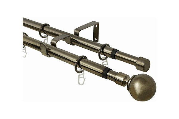 Карниз телескоп антик золото