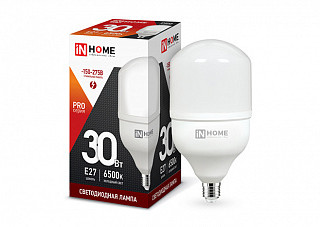 Лампа светодиодная IN HOME LED-HP-PRO 30Вт 230В Е27 6500К 2850Лм (088)