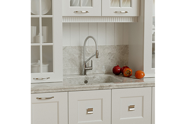 Смеситель для кухни 35к MIXLINE ML26-10 Life (Латунь,Длина излива 23см,Картридж 35мм,б/отв,бок. руч)