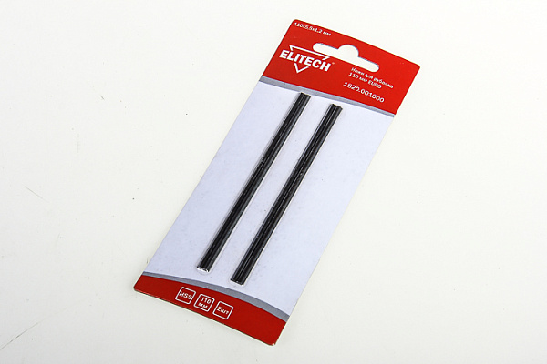 Нож для рубанка ELITECH HSS 110мм, 2шт (1820.001000)