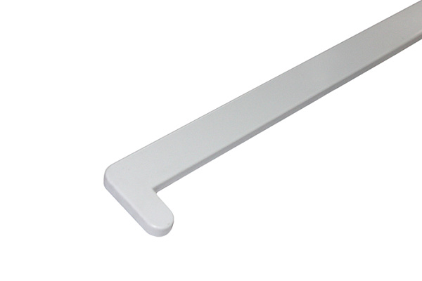 Торцевая заглушка на подоконник с прямым капиносом, белая (600мм)