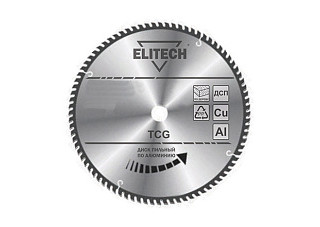 Диск пильный ELITECH ф160х20/16мм, 60зуб, д\алюминия 1820.116300