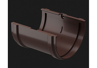 Соединитель желобов Docke PREMIUM шоколад (d=120мм)