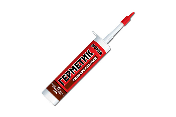 Герметик силиконовый Boxer U универсальный белый (260мл) (338)