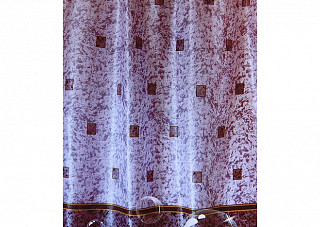 Штора для ванной комнаты АФИНЫ серый, 180х180см.сатин в упаковке с полноцветным вкладышем арт. 8839