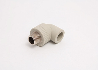 Угол ПП комбинированный Lammin НР 20х1/2" СЕРЫЙ (125/25) 
