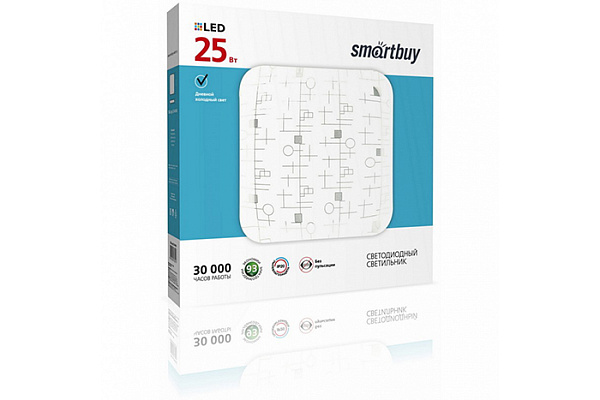 Светильник светодиодный потолочный SMARTBUY 25W Loongo 25Вт,6000К (SBL-Lng-25-W-6K)/20 (3913)