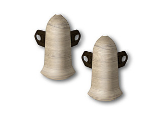 Угол наружный для плинтуса 55мм "Идеал Классик" (2шт. во флоупаке) 263 Клен северный