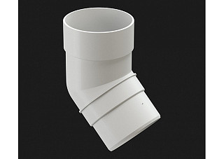Колено 45 Docke PREMIUM пломбир (d=85мм) 