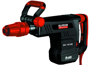 Отбойный молоток ELITECH HD DH 1518E (SDS-max,1500Вт 18Дж,1900уд/м, AVC, пл.пуск,16,2кг,E2205.022.01