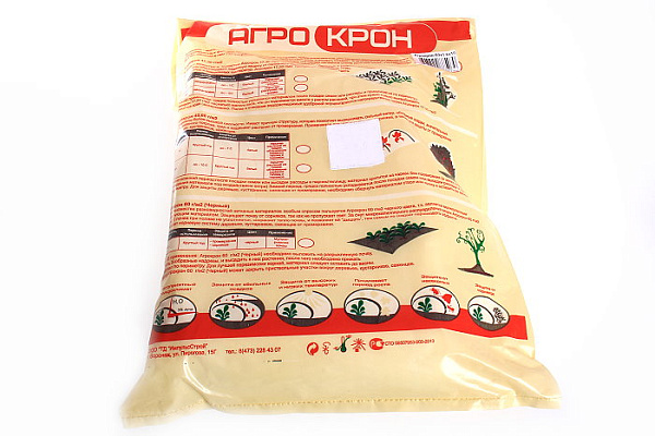 Укрывной материал АГРОКРОН (60гр.на м.кв, 1,6м x 10,0м)