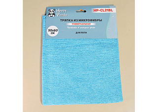 Тряпка для пола HAPPY PANDA микрофибра бирюзовый 50х60см HP-CL21BL