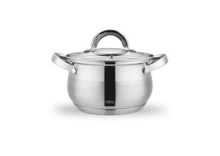 Кастрюля нержавеющая сталь LARA СИМФОНИЯ 2,1л (16x10,5см) (LR02-460)