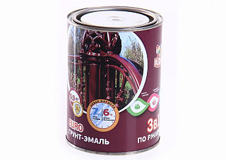 Грунт-эмаль по ржавчине OLECOLOR серебро (0,9кг)