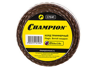 Леска CHAMPION Magic витой квадрат 3,0мм х 12м (C7041)