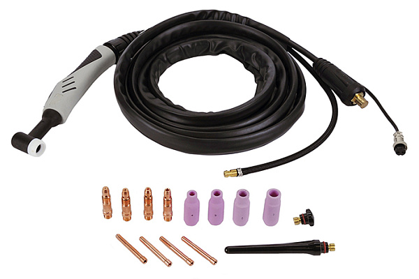 Горелка сварочная ELITECH д\TIG 4м, DX50, с кнопкой, авто.управ. подачи газа 0606.018200