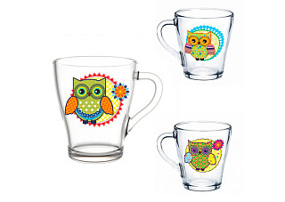 Кружка для чая 250мл. арт.2018-Д (Совы)