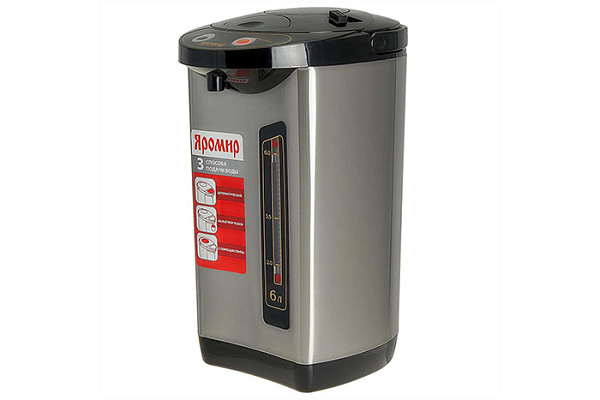 Чайник-термос 6 л ЯРОМИР ЯР-1900, 750 Вт, нерж. корпус, 3 способа подачи воды  (6)