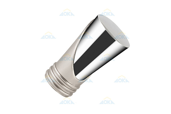 Наконечник металлический D25 Вега сатин/Хром уп 2 шт